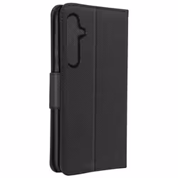 Étui pour Samsung Galaxy S24 Clapet Portefeuille Support Vidéo Noir - AVIZAR - Semi-rigide - Synthétique - Mixte