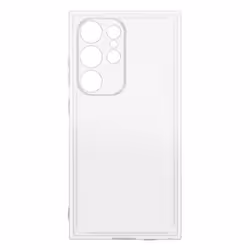 Coque de protection AVIZAR pour Samsung Galaxy S24 Ultra - Silicone souple - Dos transparent - 2mm dépaisseur