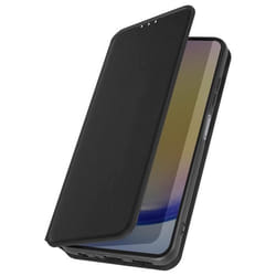 Étui pour Samsung Galaxy A25 - AVIZAR - Porte-carte Support Vidéo Clapet Magnétique Noir