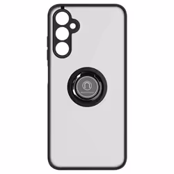 Coque pour Samsung Galaxy A05s - AVIZAR - Bague Métallique Fonction Support Noir