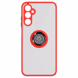 Coque pour Samsung Galaxy A05s Bague Métallique Fonction Support Rouge
