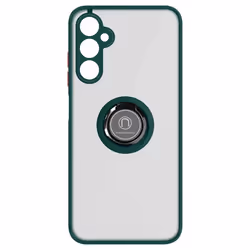 Coque pour Samsung Galaxy A05s - AVIZAR - Bague Métallique Fonction Support Vert