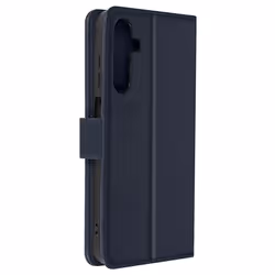 Étui pour Samsung Galaxy A25 Portefeuille et Support Vidéo Bleu Nuit
