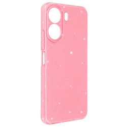 Coque pour Xiaomi Redmi 13C - AVIZAR - Design Pailleté - Caméra Protégée - Rose