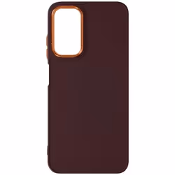Coque pour Samsung Galaxy A05s Silicone Contour Caméra Métallisé Bordeaux