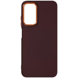 Coque pour Samsung Galaxy A05s Silicone Contour Caméra Métallisé Bordeaux