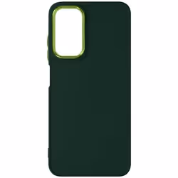 Coque pour Samsung Galaxy A05s Silicone Contour Caméra Métallisé Vert sapin