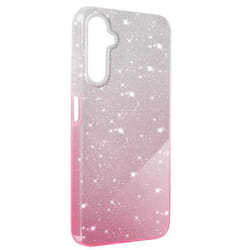 Coque pour Samsung Galaxy A05s Paillette Silicone Semi rigide Fin Blanc / Rose