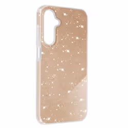 Coque pour Samsung Galaxy A25 5G - AVIZAR - Glitter Case - Paillette - Semi-rigide - Dorée