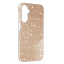 Coque pour Samsung Galaxy A25 5G - AVIZAR - Glitter Case - Paillette - Semi-rigide - Dorée