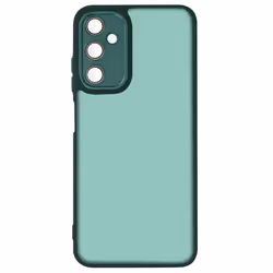 Coque - AVIZAR - Samsung Galaxy A05s - Dos fumé translucide - Bloc caméra protégé - Vert Foncé