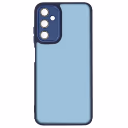 Coque pour Samsung Galaxy A25 5G - AVIZAR - Dos Rigide Fumé - Bloc Caméra Protégé - Bleu Nuit