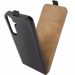 Étui pour Samsung Galaxy S24 Plus Clapet Vertical avec Porte-carte Noir
