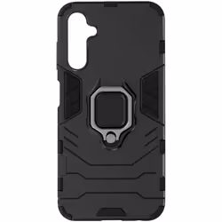 Coque pour Samsung Galaxy A25 5G Anneau Support Ring Collection Noir