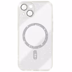Coque pour iPhone 14 AVIZAR - Silicone Pailleté Transparent - Souple antichoc et anti-rayures