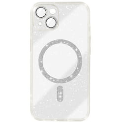 Coque pour iPhone 14 AVIZAR - Silicone Pailleté Transparent - Souple antichoc et anti-rayures