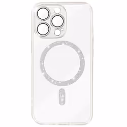 Coque AVIZAR pour iPhone 15 Pro Max - Silicone Pailleté Transparent - Revêtement souple antichoc et anti-rayures