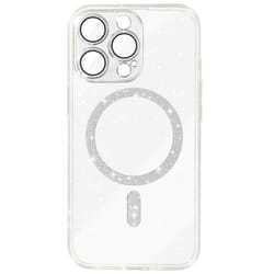 Coque AVIZAR pour iPhone 15 Pro Max - Silicone Pailleté Transparent - Revêtement souple antichoc et anti-rayures
