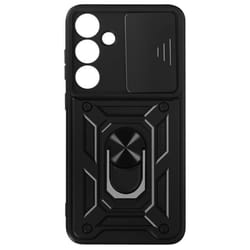 Coque pour Samsung Galaxy S24 Plus - AVIZAR - Antichoc Cache Caméra Coulissant Noir