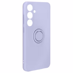 Coque semi-rigide AVIZAR pour Samsung Galaxy S24 Plus - Lavande - Bague support intégrée