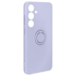Coque semi-rigide AVIZAR pour Samsung Galaxy S24 Plus - Lavande - Bague support intégrée