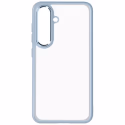 Coque pour Samsung S24 Plus - AVIZAR - Dos Rigide Contour Souple - Design Fumé Bleu Pâle
