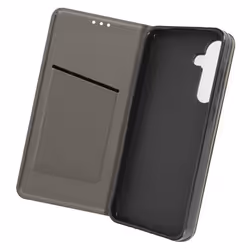 Étui pour Samsung A35 5G - AVIZAR - Effet Granulé - Porte carte - Support Vidéo - Noir