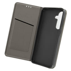 Étui pour Samsung A35 5G - AVIZAR - Effet Granulé - Porte carte - Support Vidéo - Noir