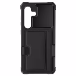 Coque AVIZAR pour Samsung Galaxy S24 Antichoc avec Coins Renforcés et Porte-carte Noir
