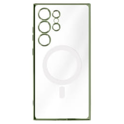 Coque - AVIZAR - Samsung S24 Ultra - Premium Silicone - Vert Foncé - Protection surélevée - Boutons sensibles