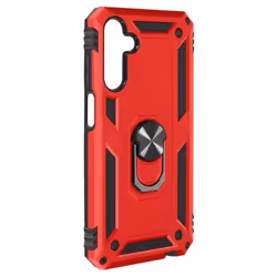 Coque - Samsung - Galaxy A15 5G - Antichoc - Bague Support Vidéo - Rouge