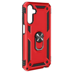 Coque - Samsung - Galaxy A15 5G - Antichoc - Bague Support Vidéo - Rouge