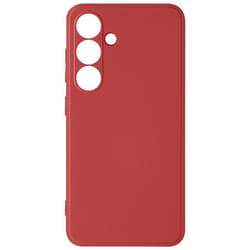 Coque pour Samsung Galaxy S24 - AVIZAR - Soft Touch Mat Silicone Flexible - Rouge - Mixte - Finition mate