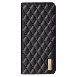 Étui pour Xiaomi Poco F6 - AVIZAR - Style Matelassé - Porte carte - Noir