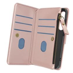 Étui portefeuille pour Samsung Galaxy S24 - AVIZAR - Rose - Multi-rangement - Support vidéo