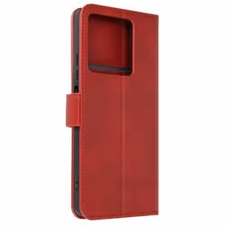Housse pour Xiaomi Redmi Note 13 5G Portefeuille Support Style Vintage Bordeaux