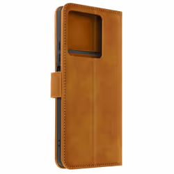Housse pour Xiaomi Redmi Note 13 5G Portefeuille Support Style Vintage Camel