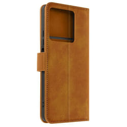 Housse pour Xiaomi Redmi Note 13 5G Portefeuille Support Style Vintage Camel