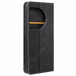 Housse portefeuille pour OnePlus 12 et 12R Clapet magnétique support Noir