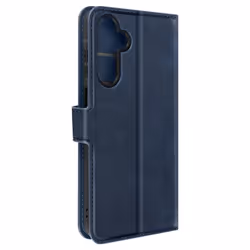Étui pour Samsung Galaxy A15 5G - AVIZAR - Portefeuille Fonction Support Vidéo - Bleu - Rabat - Lisse
