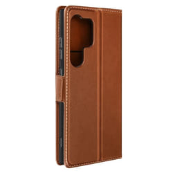 Etui Portefeuille - Samsung - S24 Ultra - Marron - Support Vidéo - Rabat Magnétique