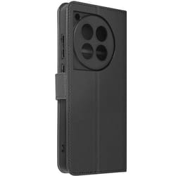 Étui pour OnePlus 12 et OnePlus 12R - AVIZAR - Clapet Portefeuille Support Vidéo - Noir