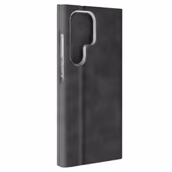Housse pour Samsung Galaxy S24 Ultra Clapet Porte-carte Éco-cuir Nappa Noir