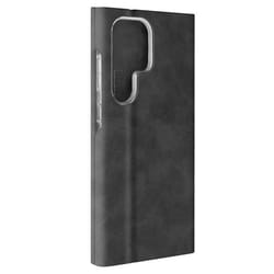 Housse pour Samsung Galaxy S24 Ultra Clapet Porte-carte Éco-cuir Nappa Noir