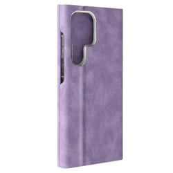 Housse pour Samsung Galaxy S24 Ultra Clapet Porte-carte Éco-cuir Nappa Violet Clair