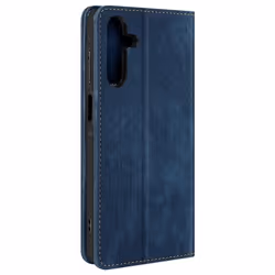 Housse pour smartphone - AVIZAR - Samsung Galaxy A15 5G - Protection RFID - Bleu Nuit - Souple