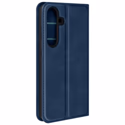 Étui pour Samsung Galaxy S24 Clapet Portefeuille et Support Vidéo Bleu Nuit