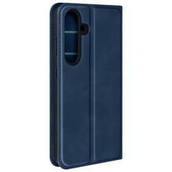 Étui pour Samsung Galaxy S24 Clapet Portefeuille et Support Vidéo Bleu Nuit