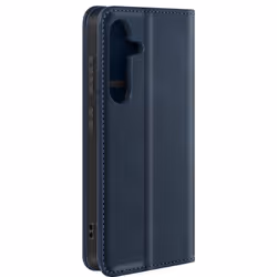 Étui Portefeuille - Samsung - Galaxy S24 - Bleu Nuit - Support Horizontal - Simili Cuir