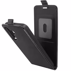 Étui Vintage Clapet Vertical pour Samsung Galaxy A15 5G Noir